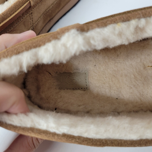 Ugg Parkdale Moc Toe Moccasin Houseshoes in Chestnut Men's Size 13 - Picture 10 of 11